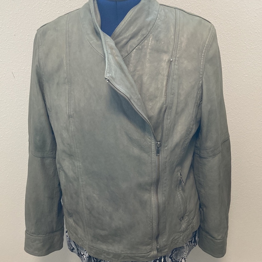 J. Jill leather coat size large